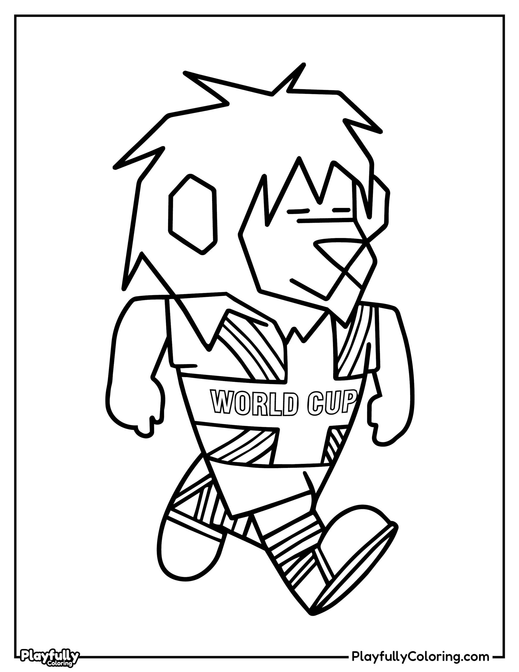 World Cup Mascots Coloring Pages All FIFA Mascots Coloring page of Willie, the official mascot of the 1966 World Cup in England.