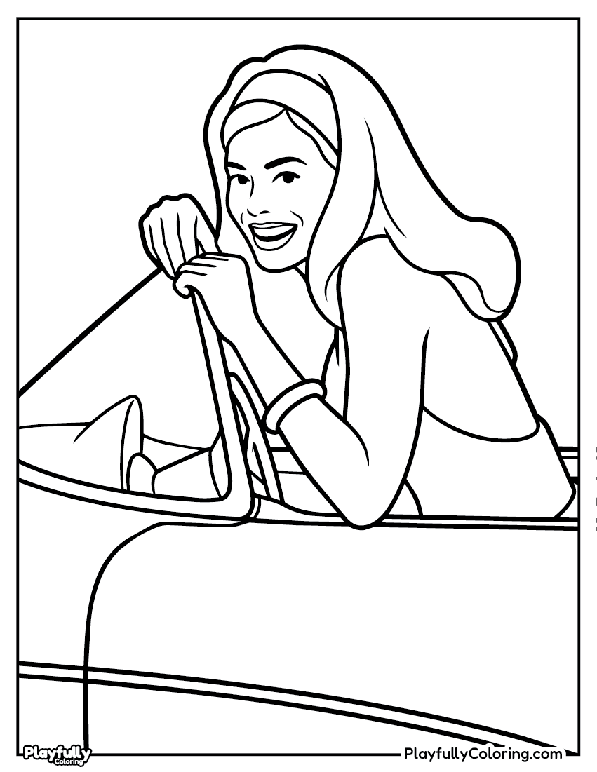 Barbie Coloring Pages Barbie movie coloring page