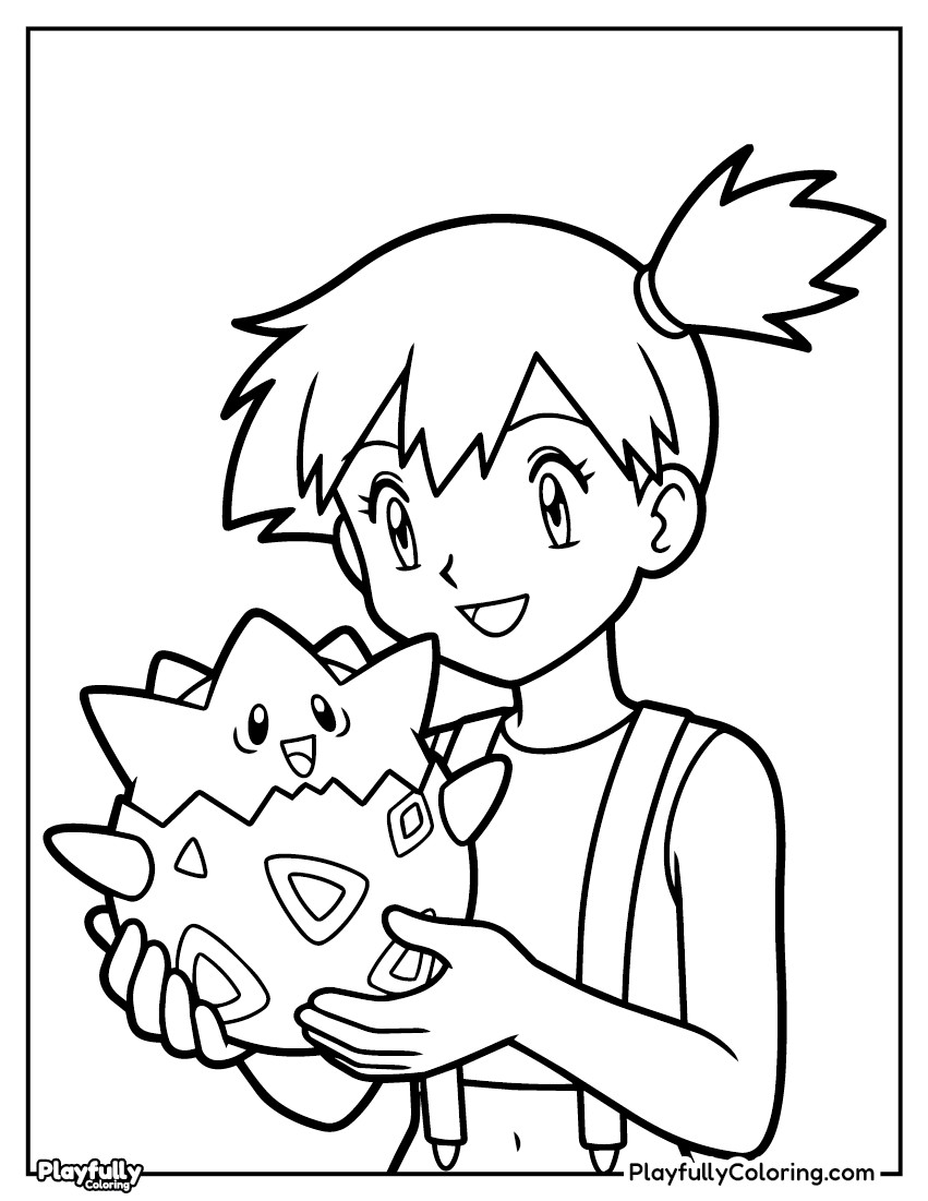 Pokemon Coloring Pages — Free PDF 17 togepi coloring page