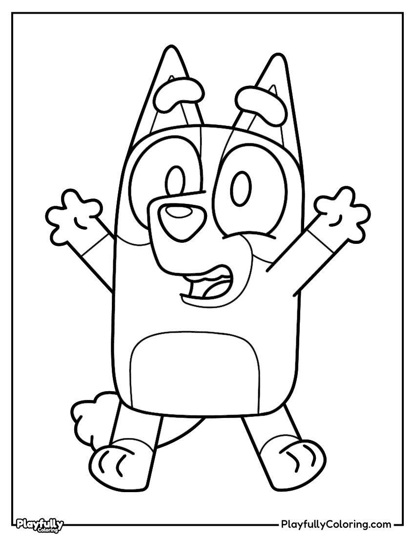 Bingo coloring page free printable