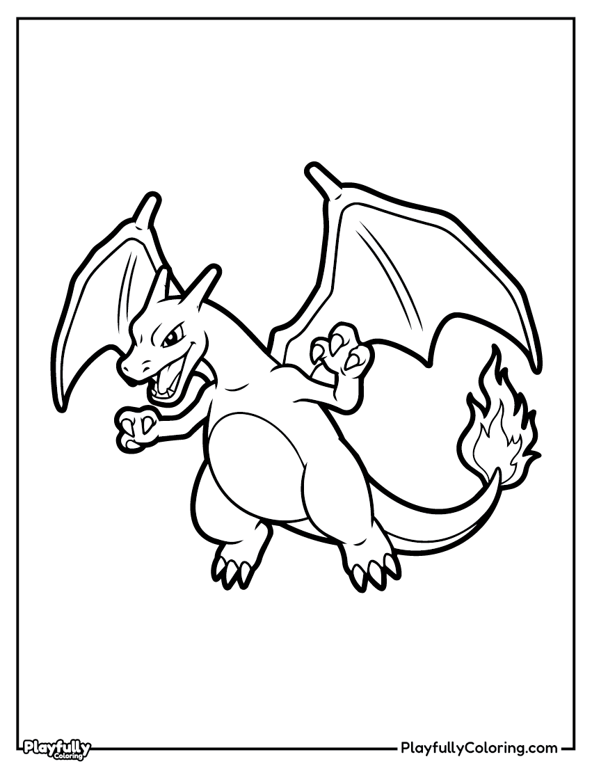 Pokemon Coloring Pages — Free PDF 24 charizard and blastoise coloring page