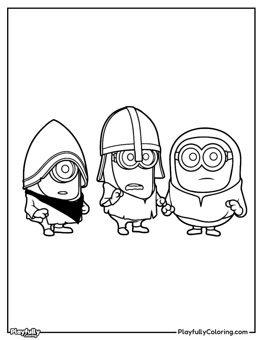 Minions Coloring Pages — Free Printable minion banana sign coloring page
