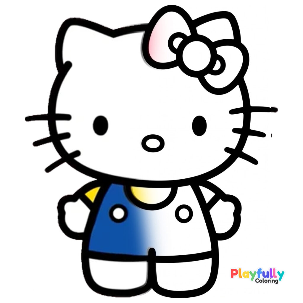 Hello Kitty Coloring Pages - Free PDF hello kitty coloring page free printable pdf for kids