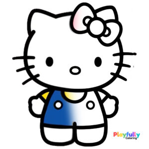 hello kitty coloring page free printable pdf for kids