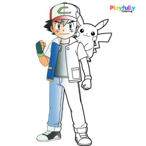 pokemon coloring page free printable pdf for kids