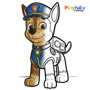 Paw Patrol Coloring Pages paw patrol coloring page free printable pdf for kids