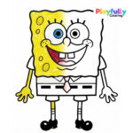 spongebob coloring page free printable